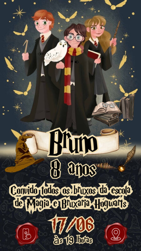 Convite Interativo - Harry Potter