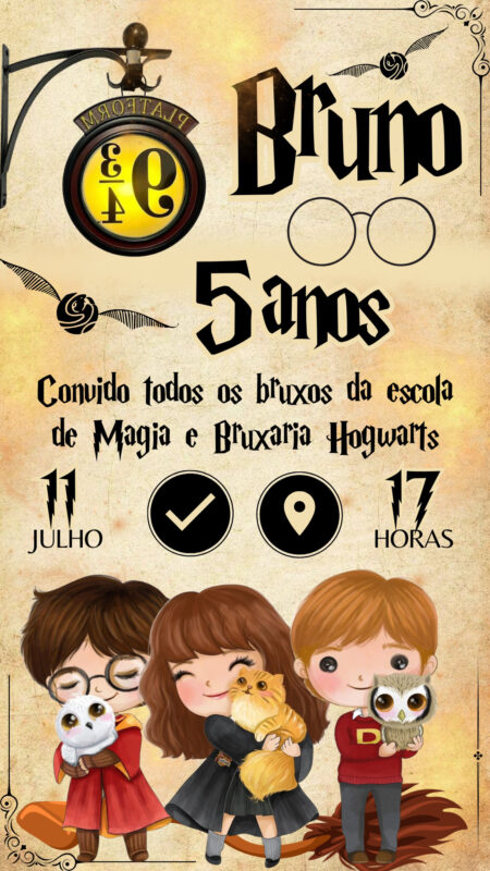 Convite Interativo - Harry Potter