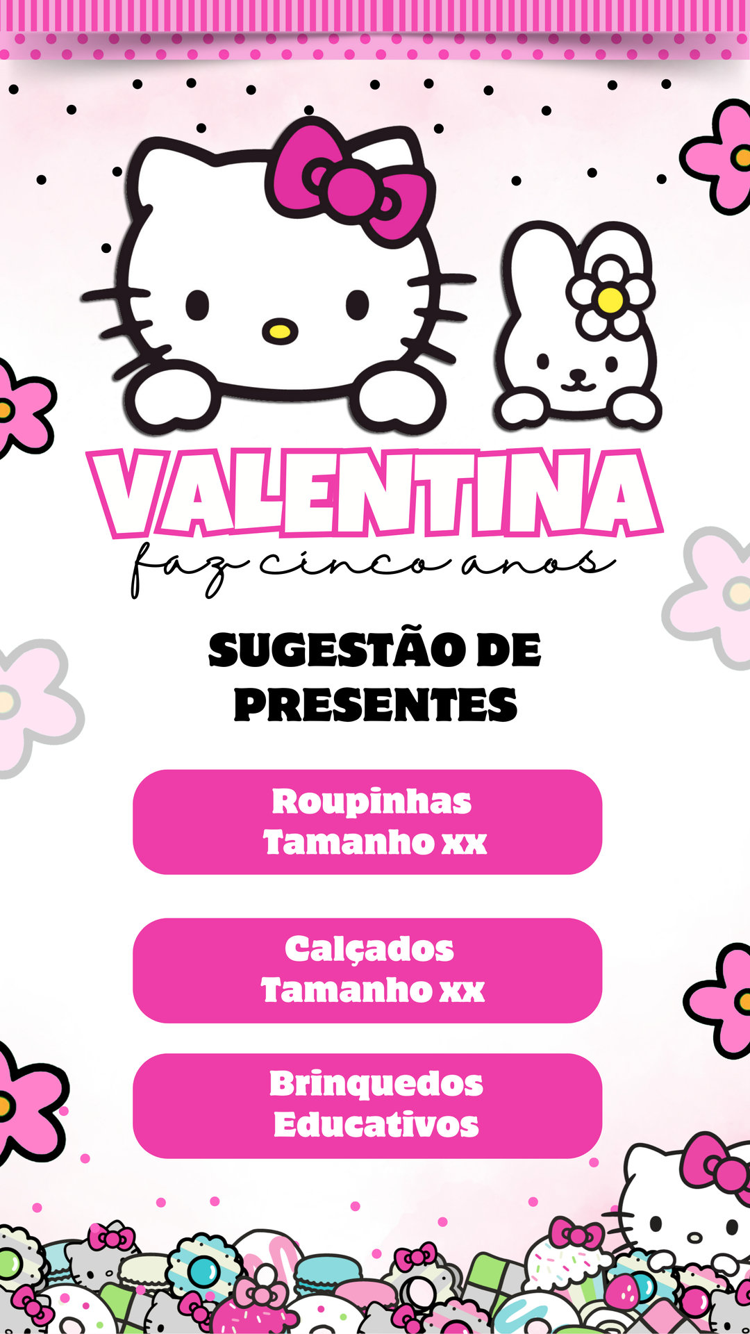 Convite Interativo - Hello Kitty - Imagem 2