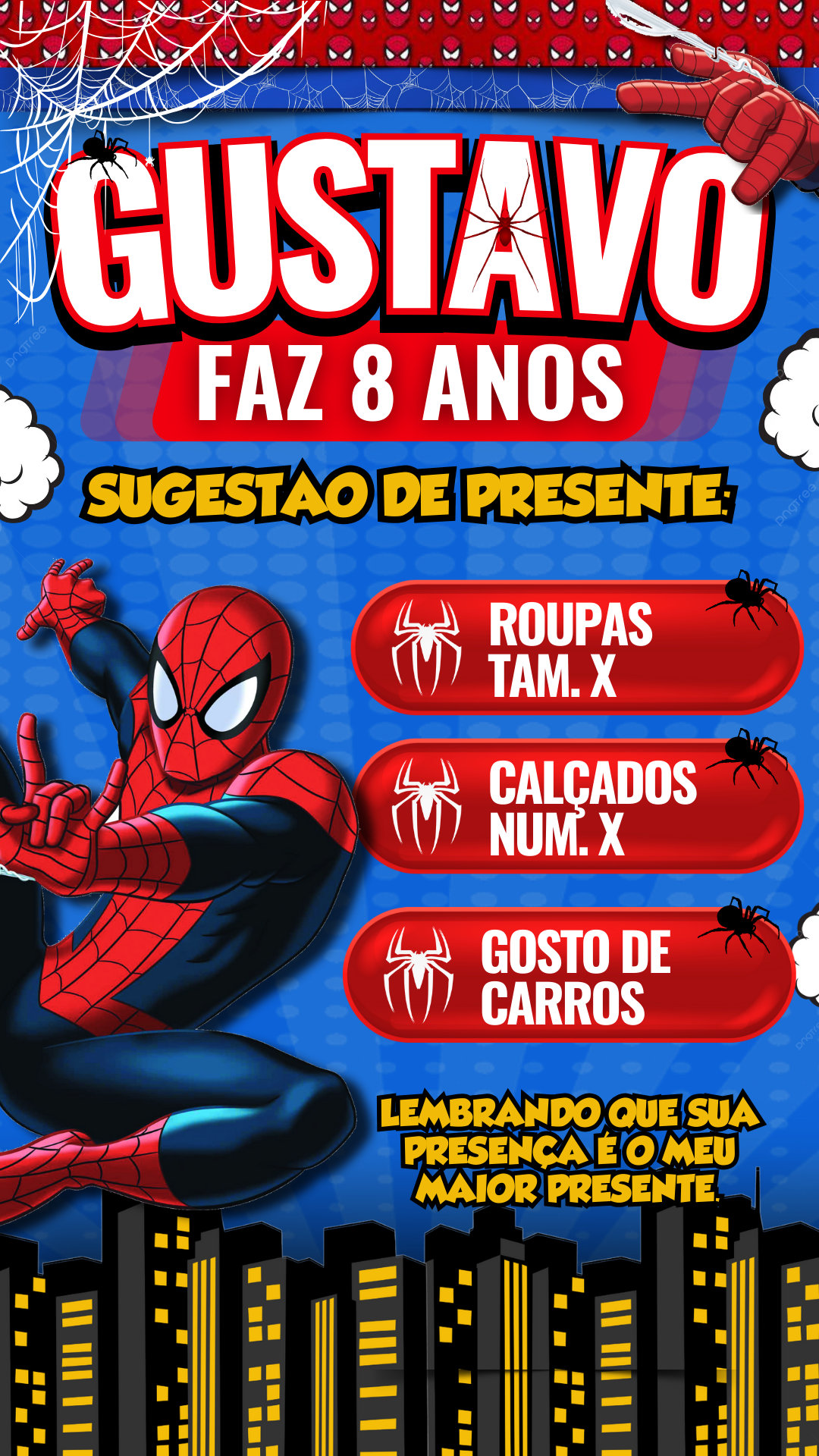 Convite Interativo - Homem Aranha - Imagem 2