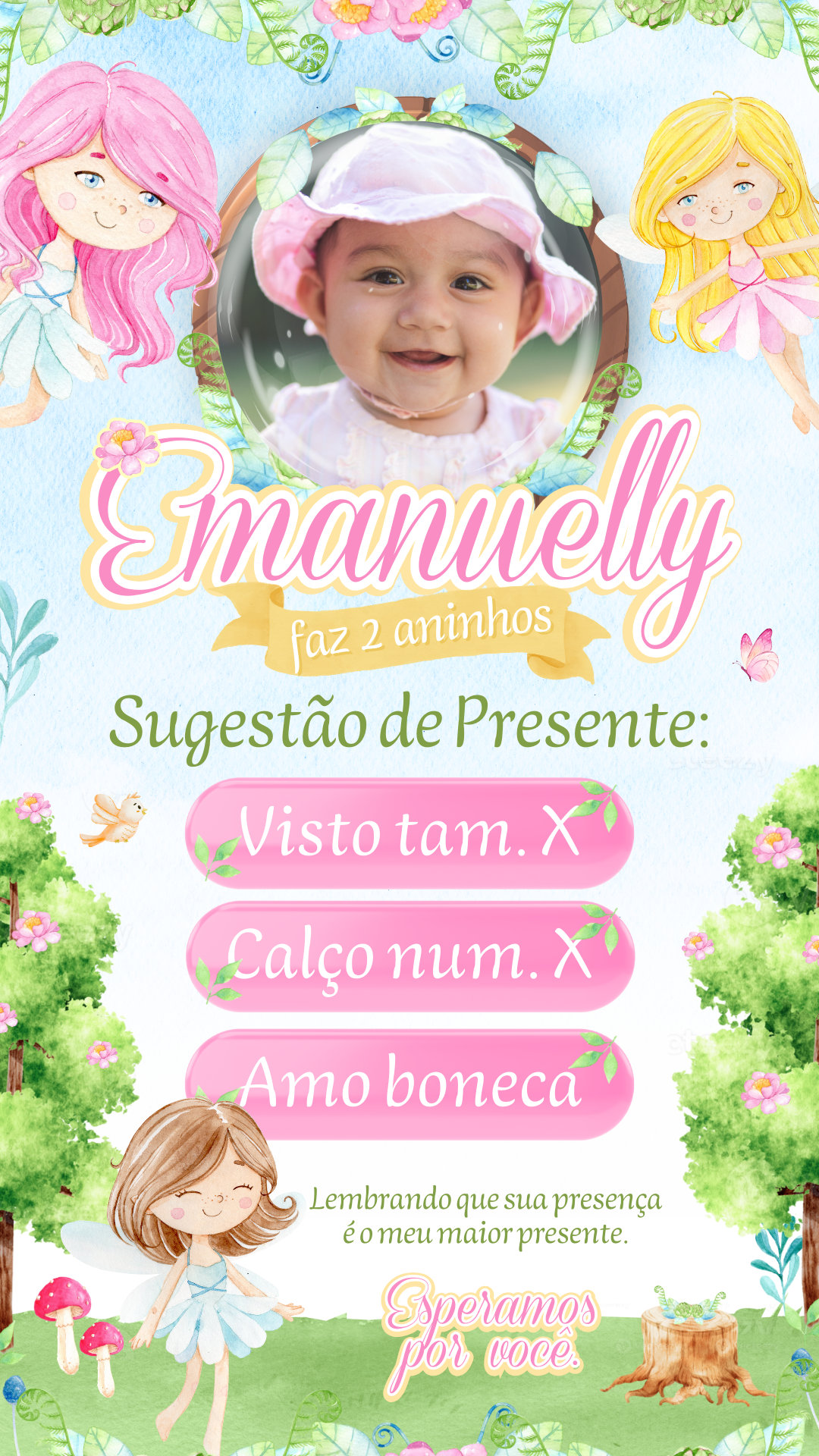 Convite Interativo - Jardim das Fadas - Imagem 2