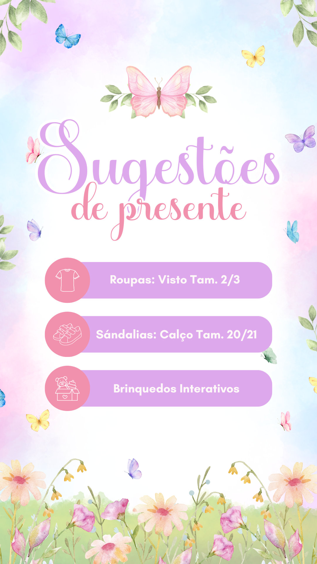 Convite Interativo - Jardim Encantado e Borboletas - Imagem 2