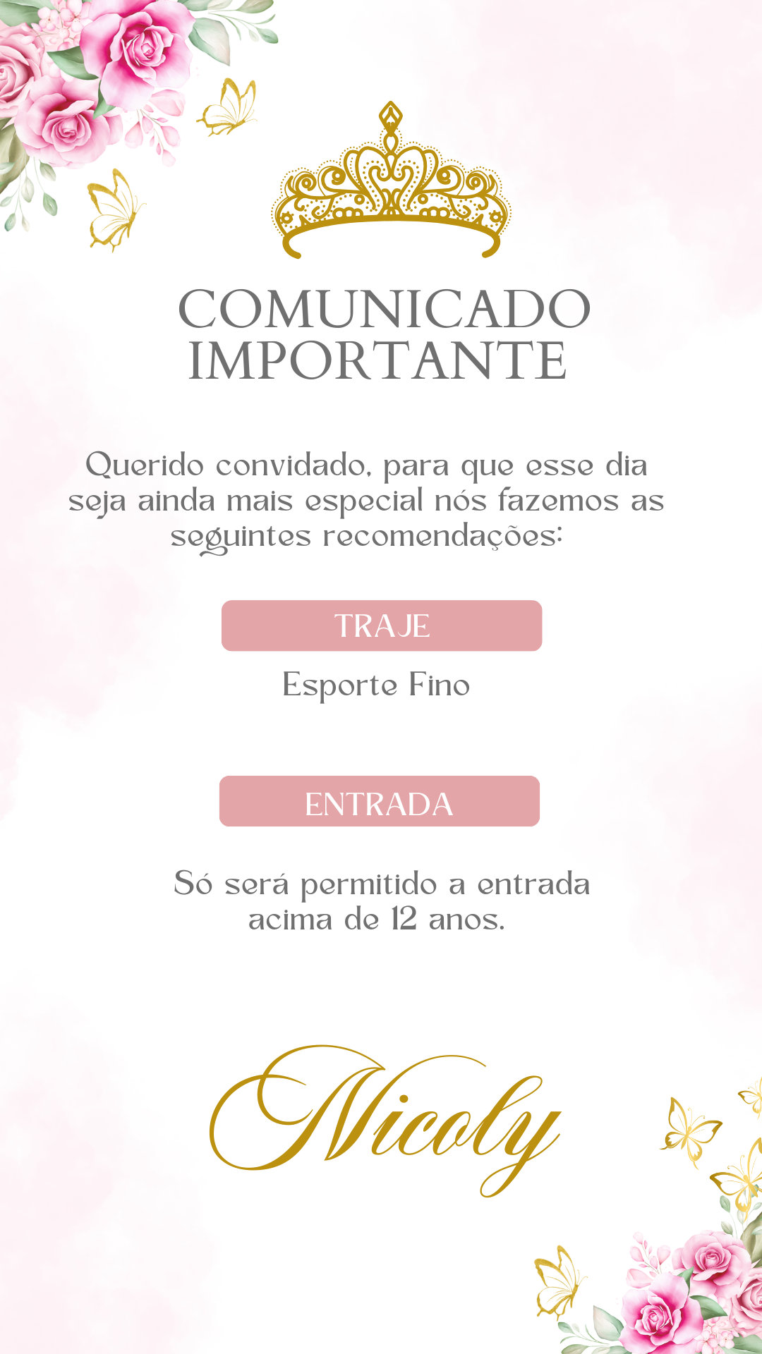 Convite Interativo - Jardim Encantado Rosa 10 - Imagem 5
