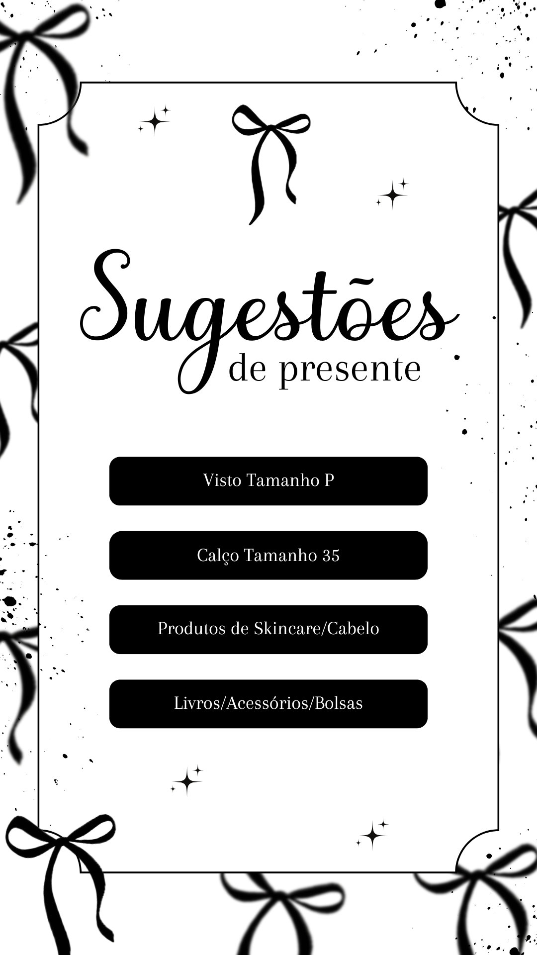 Convite Interativo - Laços Preto e Branco - Imagem 2