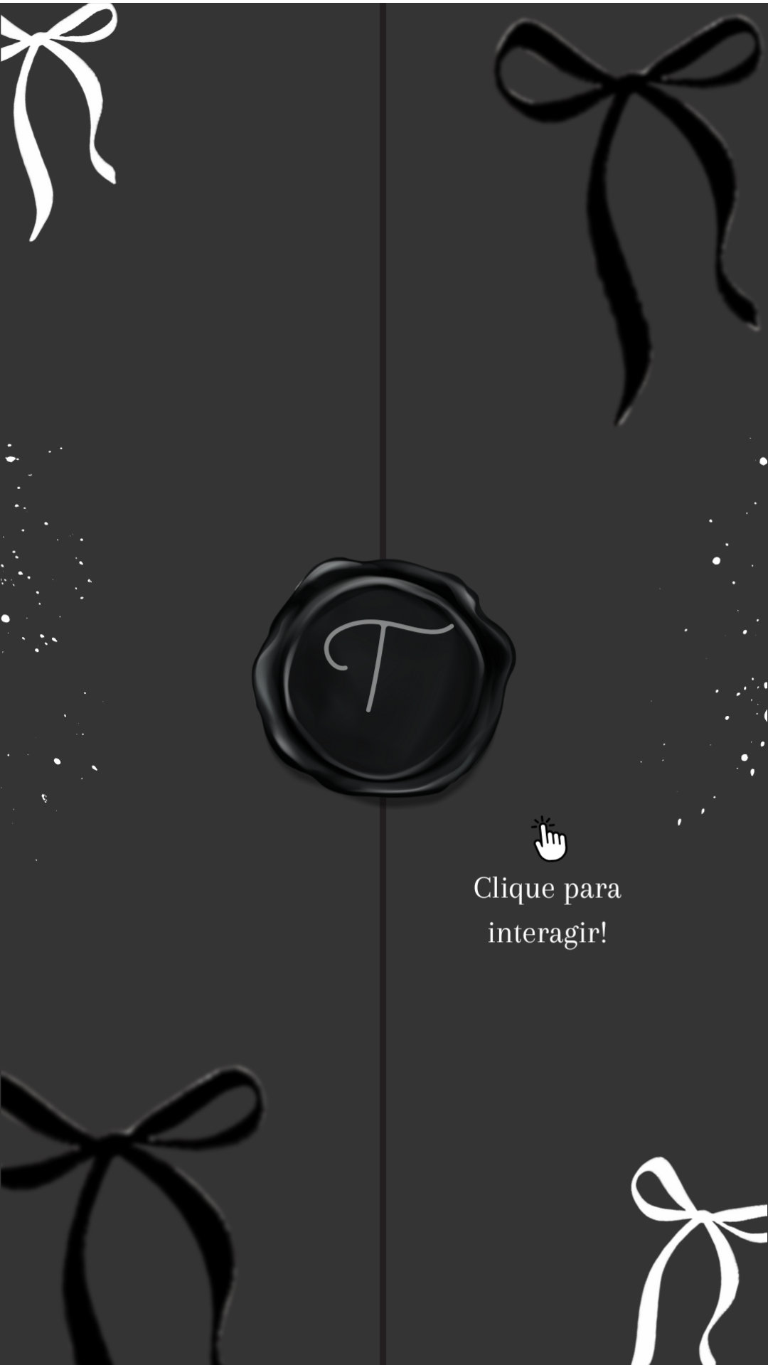 Convite Interativo - Laços Preto e Branco - Imagem 3