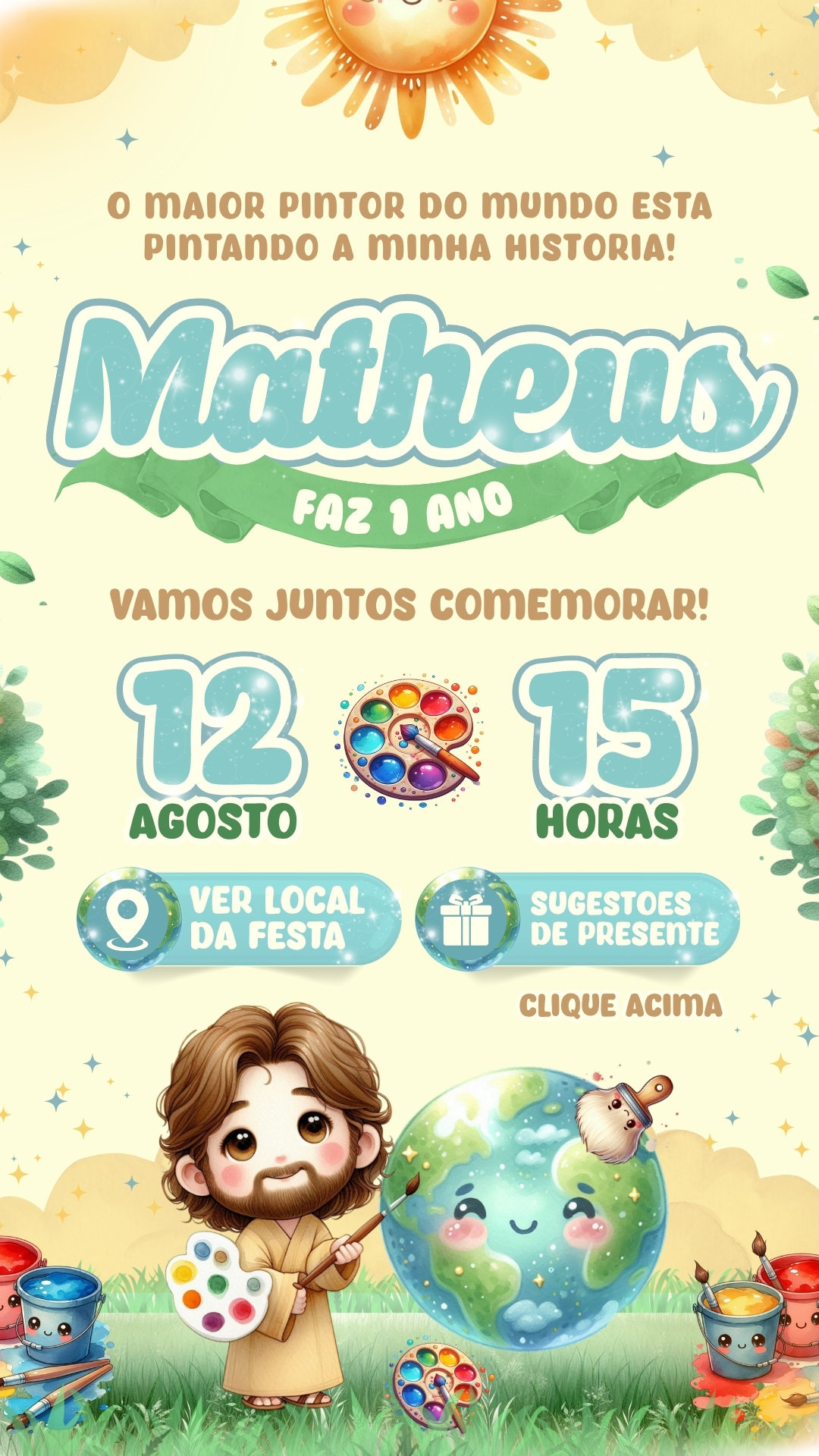 Convite Interativo - Maior Pintor do Mundo