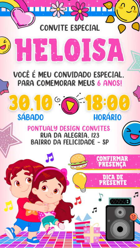 Convite Interativo - Maria Clara e JP