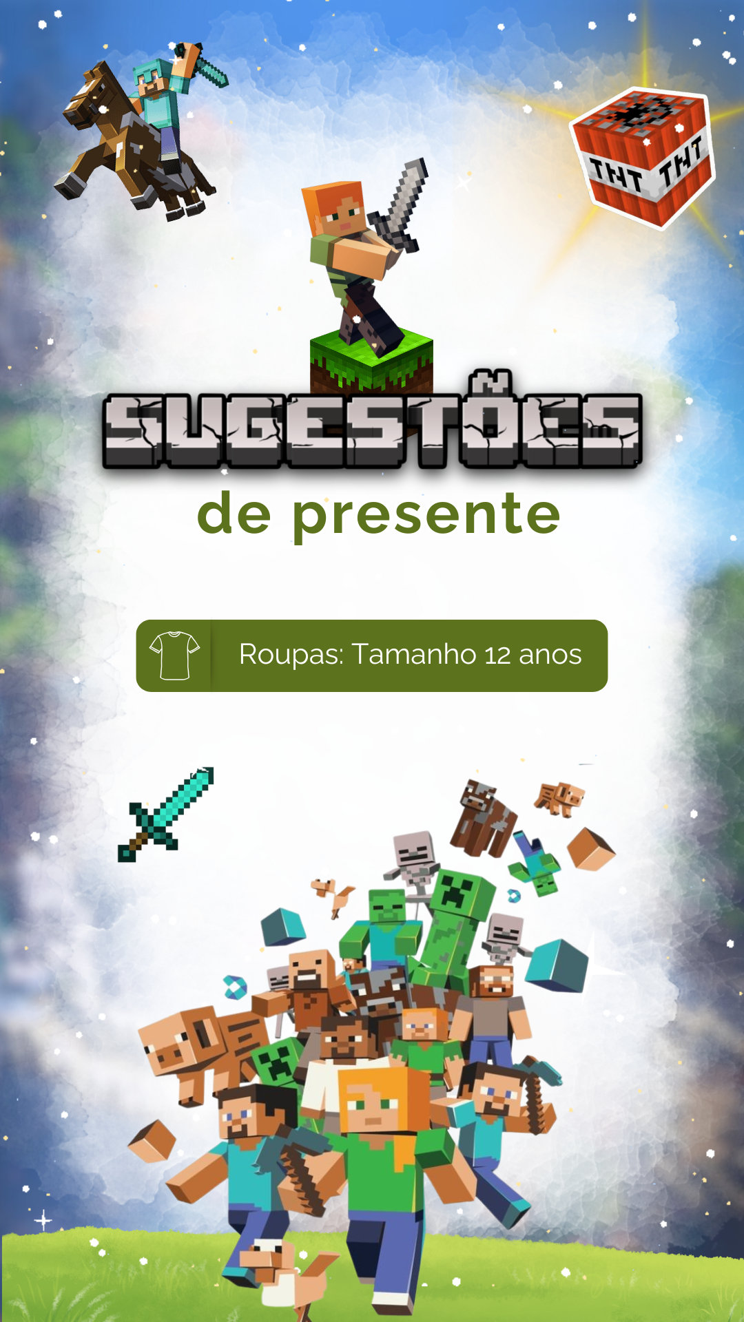 Convite Interativo - Minecraft - Imagem 2
