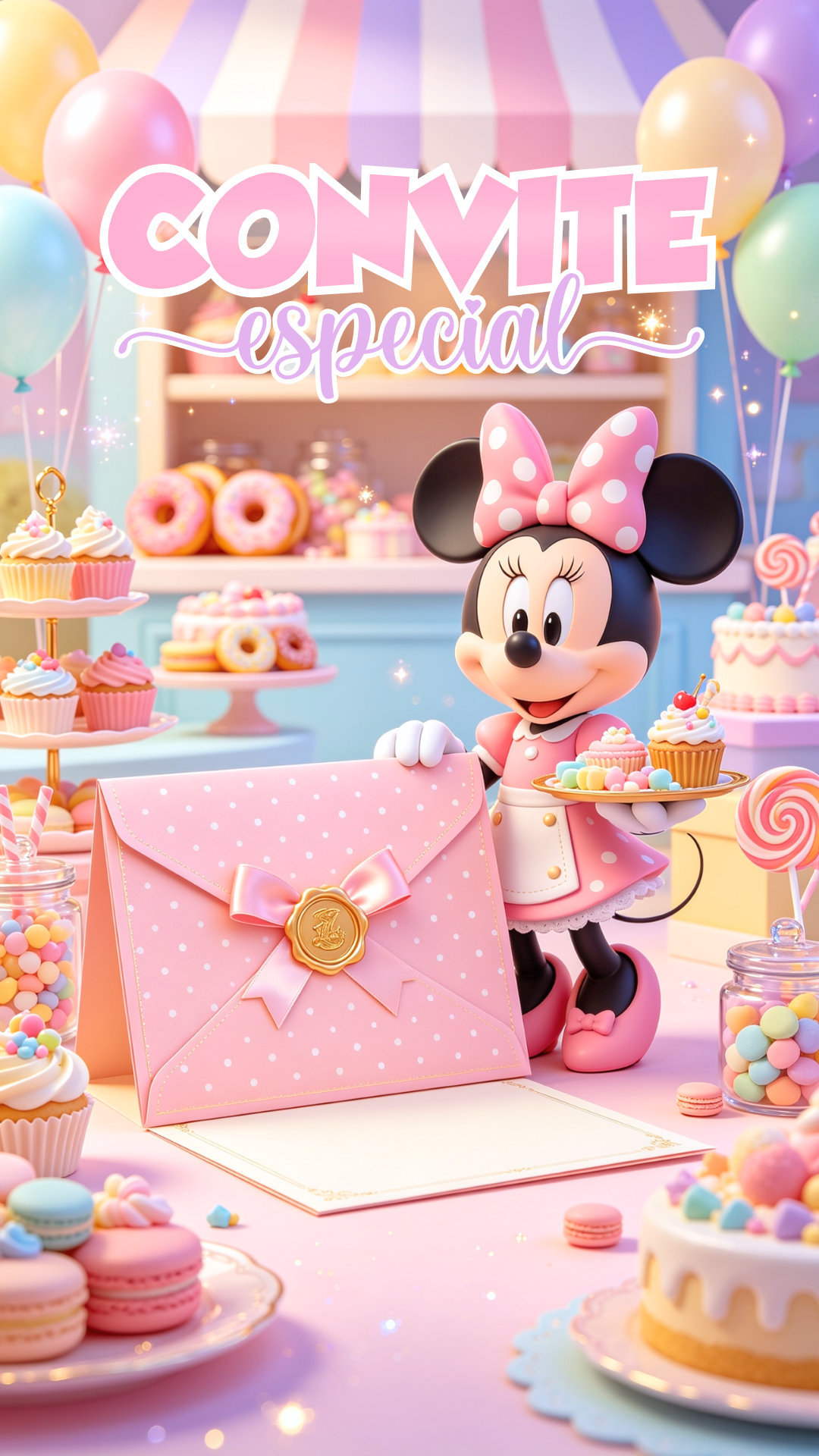 Convite Interativo - Minnie Confeitaria - Imagem 2