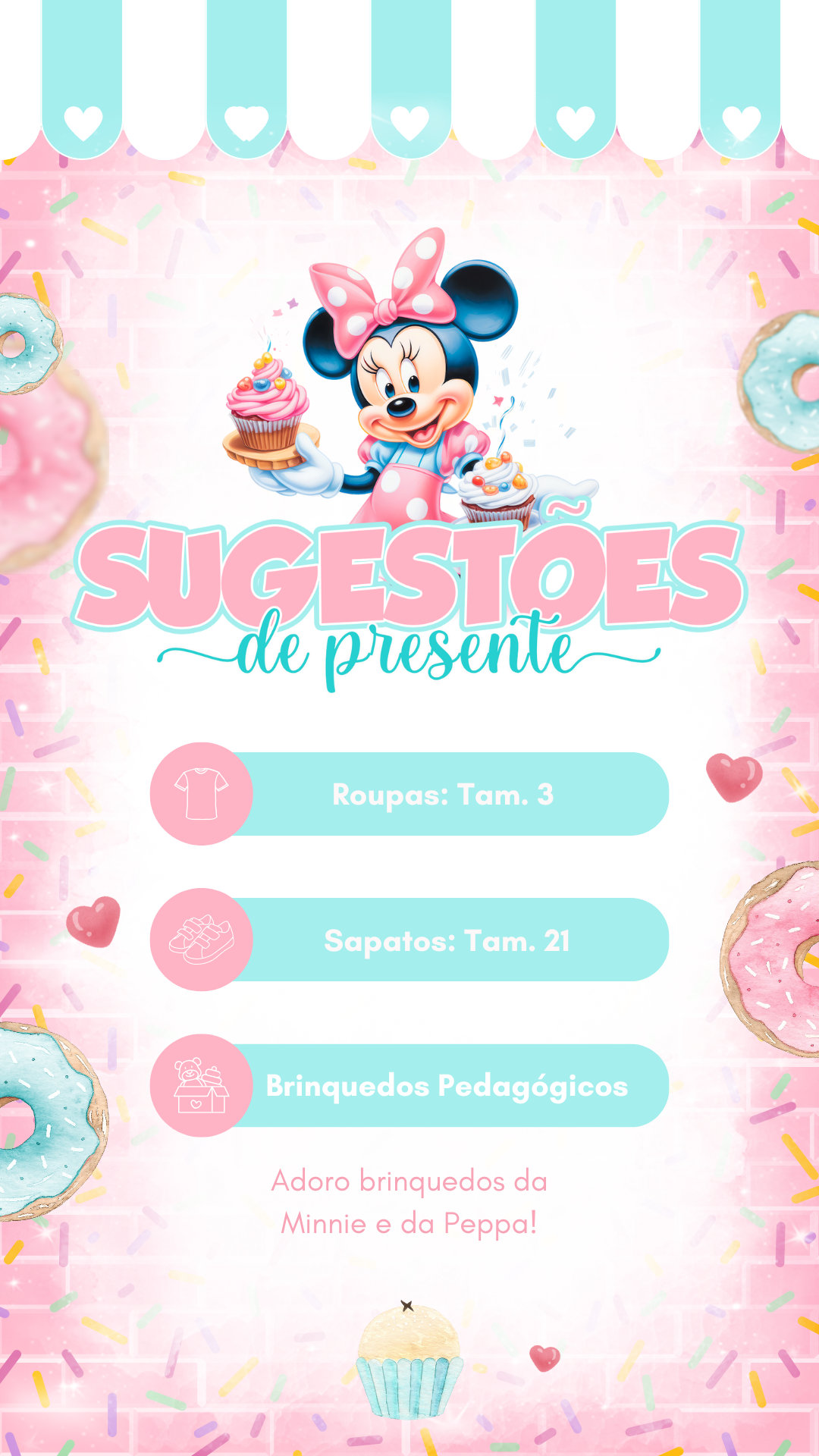 Convite Interativo - Minnie Confeiteira (Confeitaria) - Imagem 2