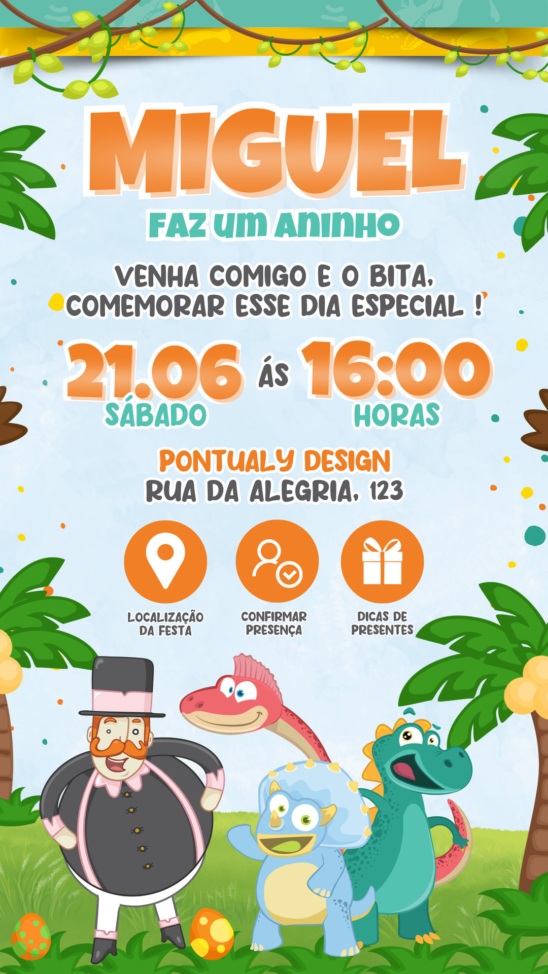 Convite Interativo - Mundo Bita