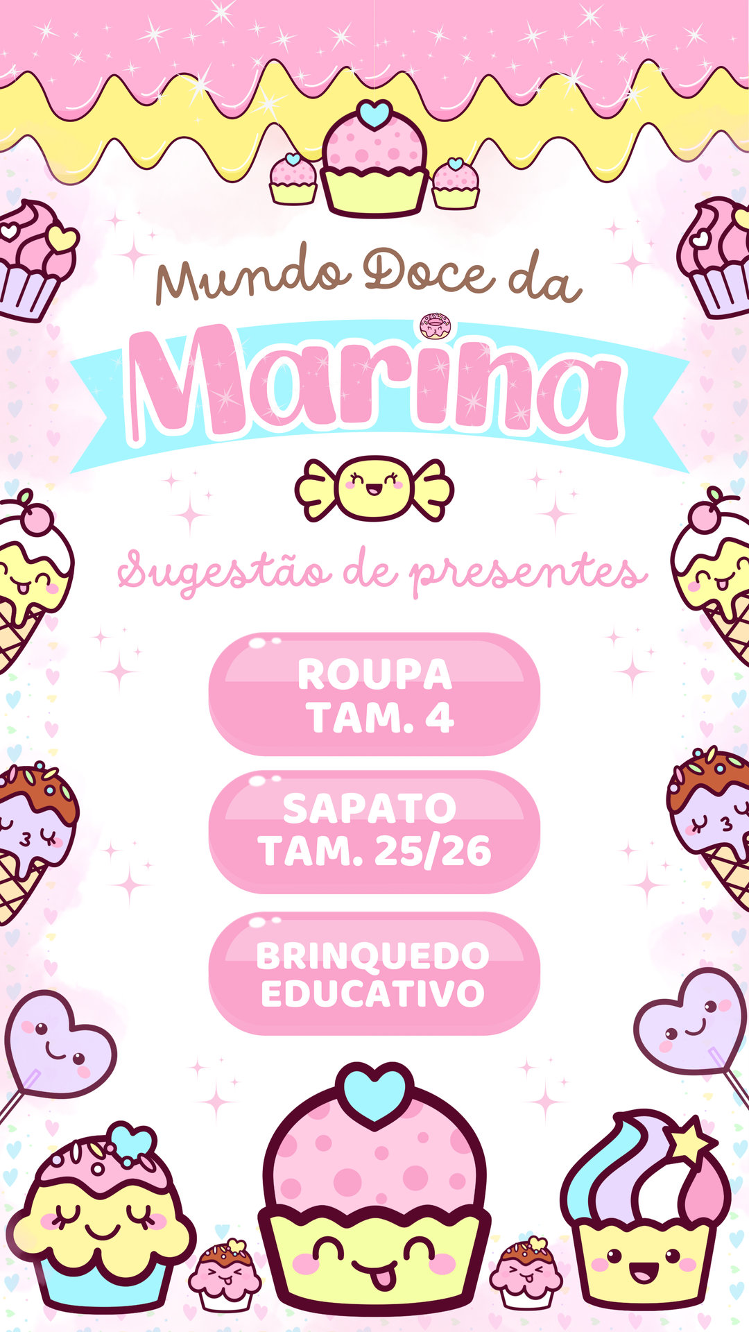 Convite Interativo - Mundo Doce - Imagem 2