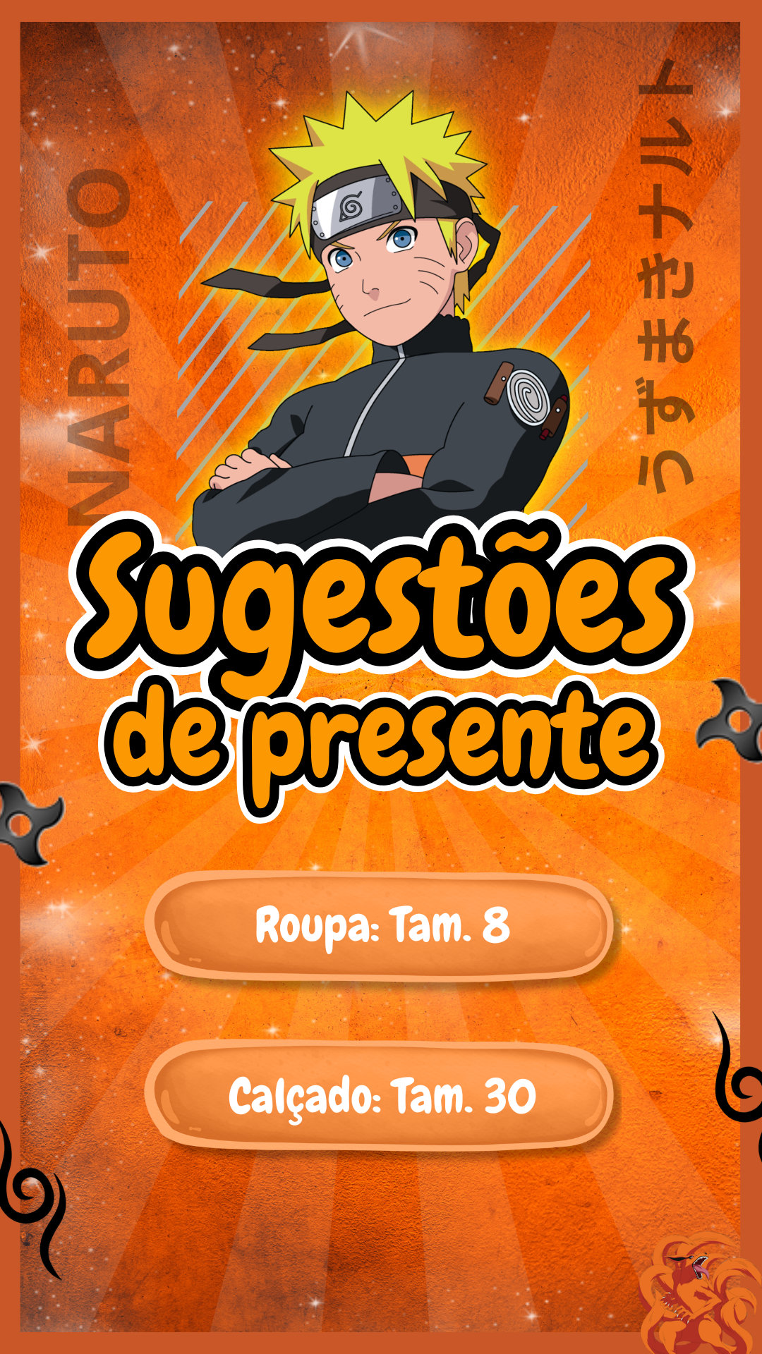 Convite Interativo - Naruto - Imagem 2