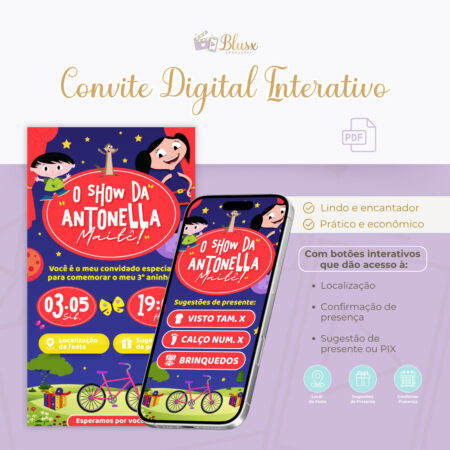 Convite Interativo - O Show Da Luna