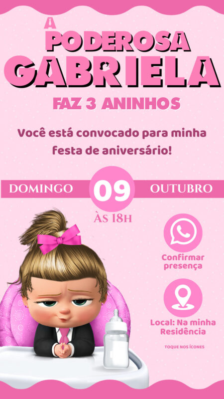 Convite Interativo - Poderosa Chefinha