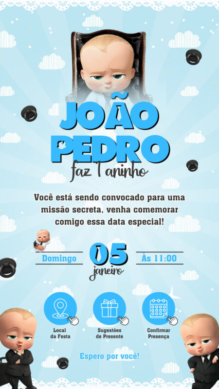 Convite Interativo - Poderoso Chefinho