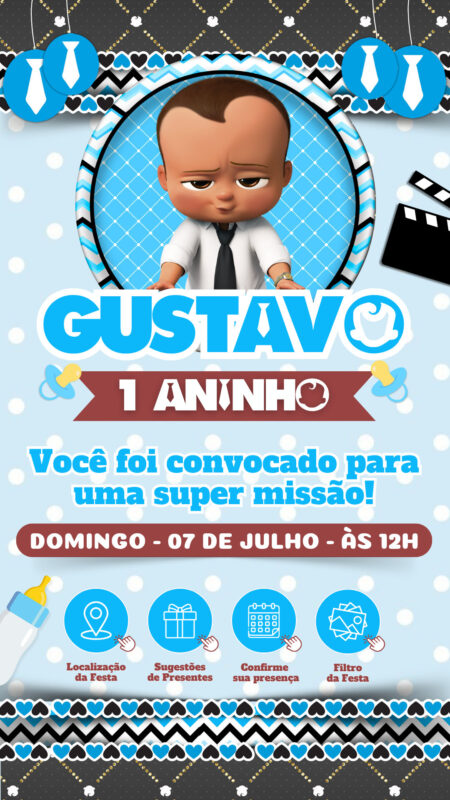 Convite Interativo - Poderoso Chefinho