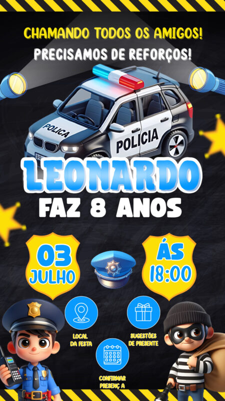 Convite Interativo - Polícia