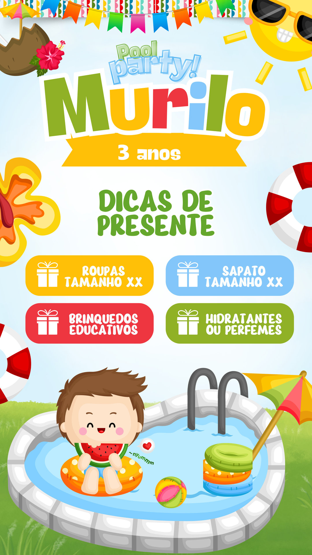 Convite Interativo - Pool Party - Imagem 2