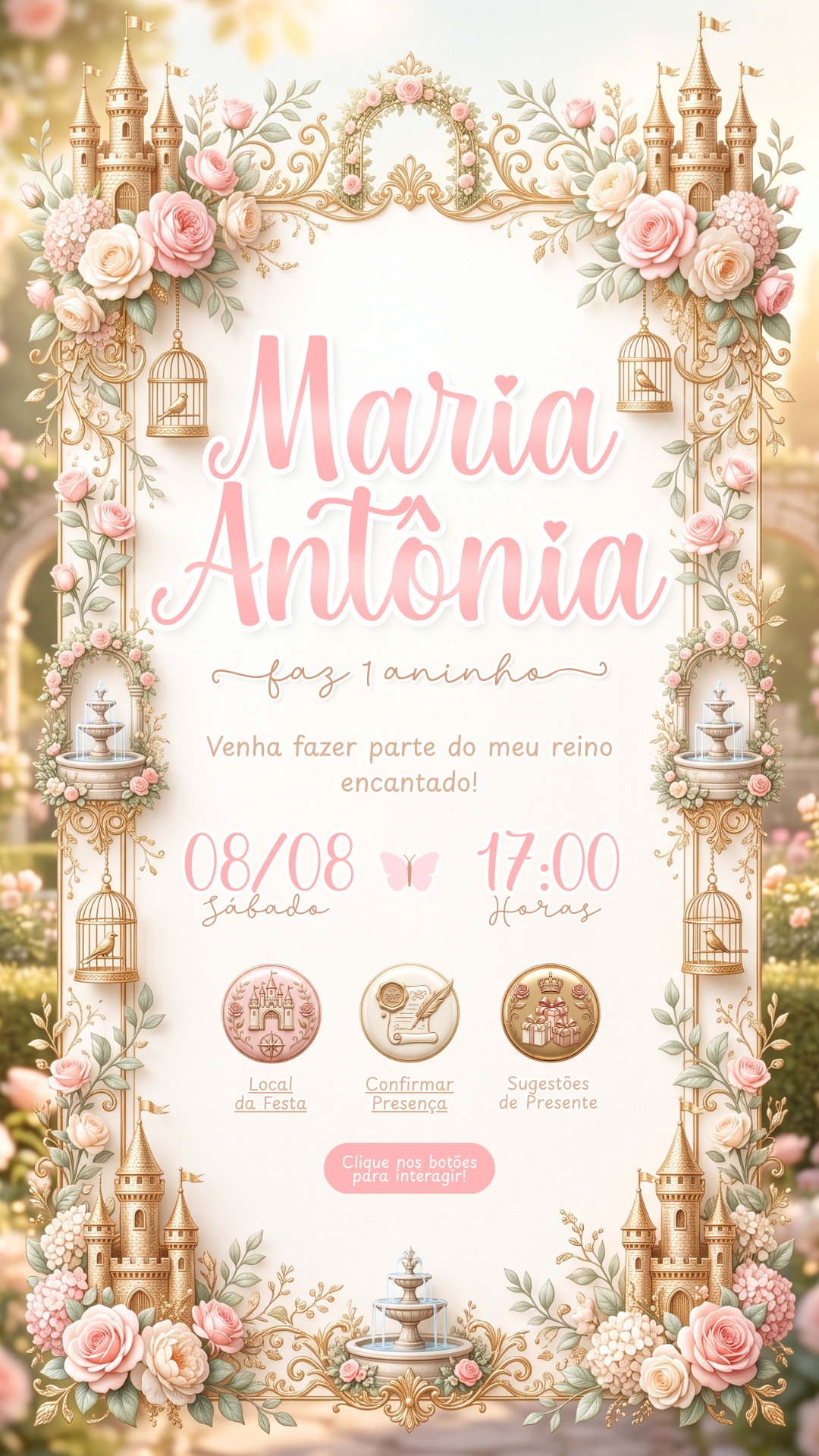Convite Interativo - Realeza