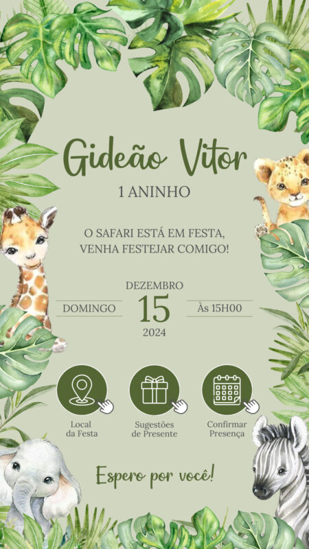 Convite Interativo - Safari