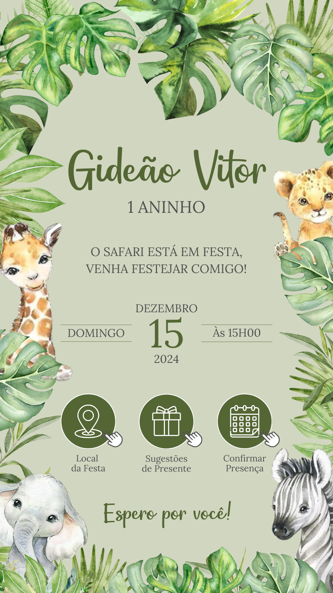 Convite Interativo - Safari