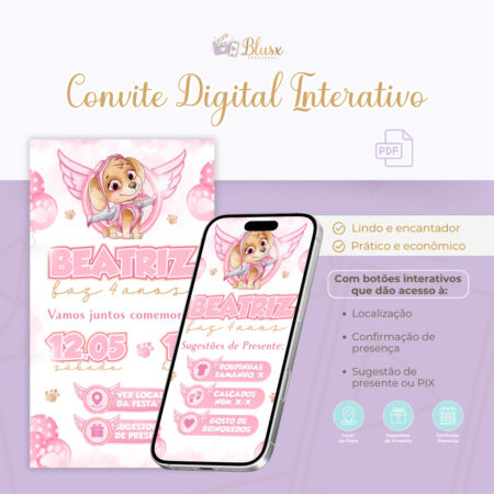 Convite Interativo - Skye