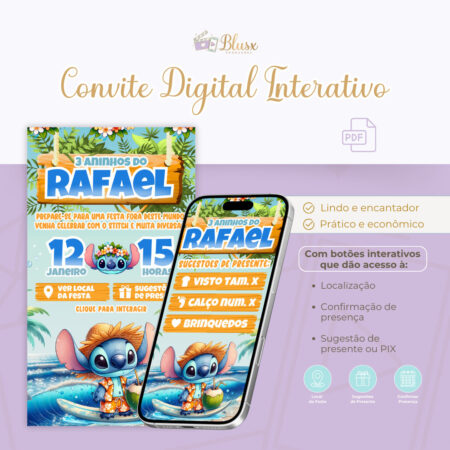 Convite Interativo - Stitch