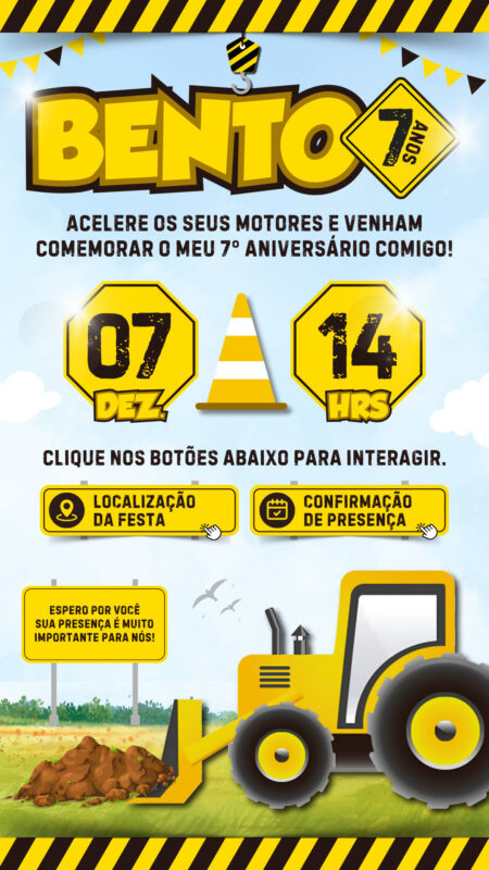 Convite Interativo - Trator
