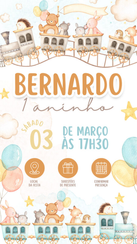 Convite Interativo - Trenzinho