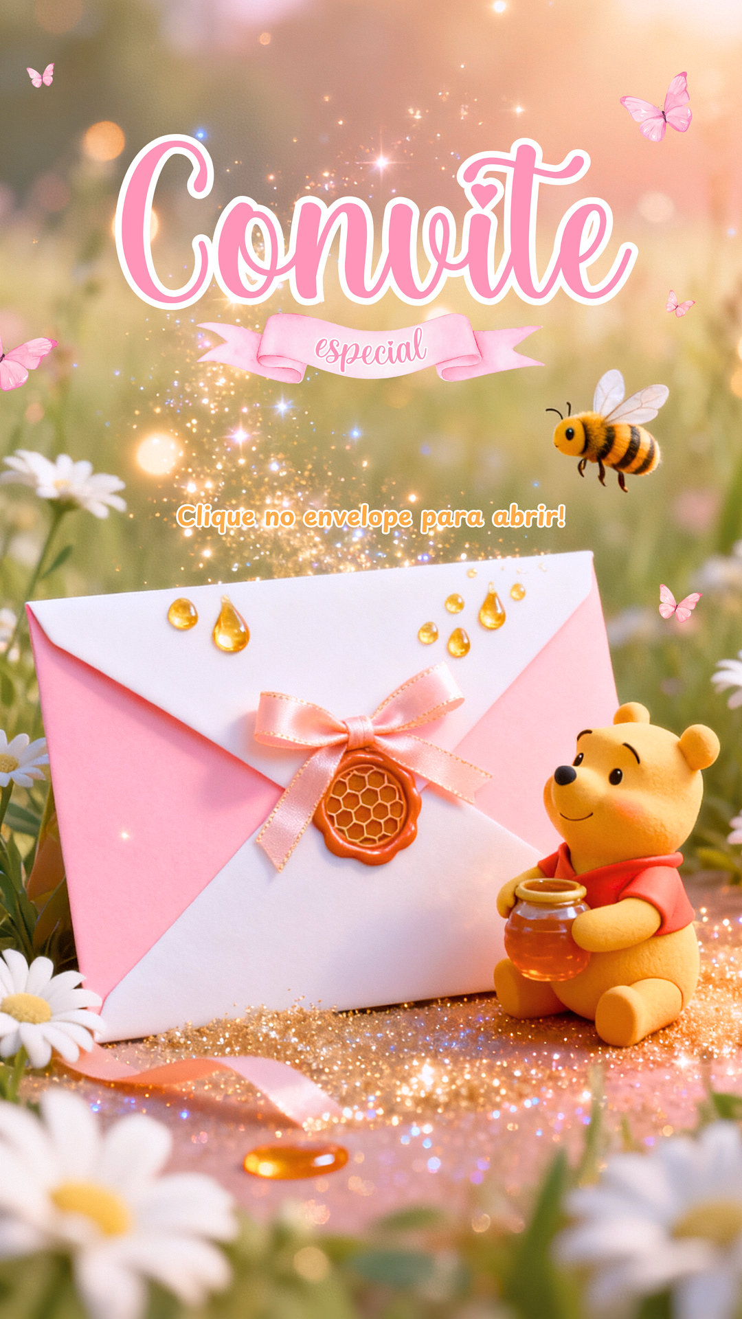 Convite Interativo - Ursinho Pooh - Imagem 2