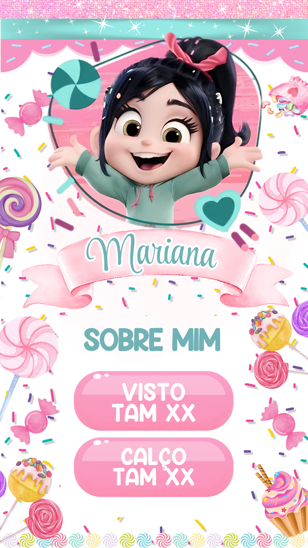 Convite Interativo - Vanellope - Imagem 2