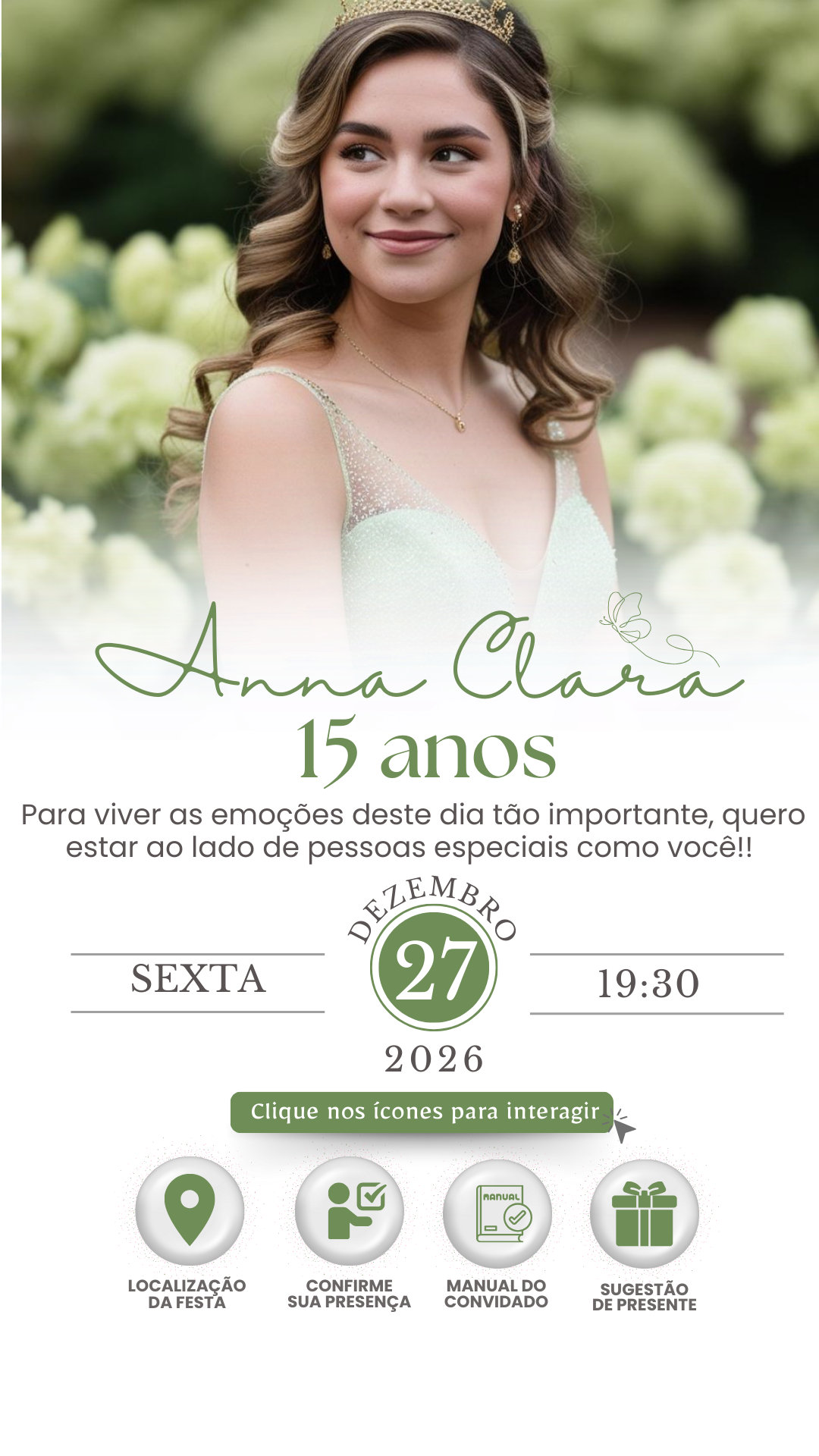 Convite Interativo - Verde 2