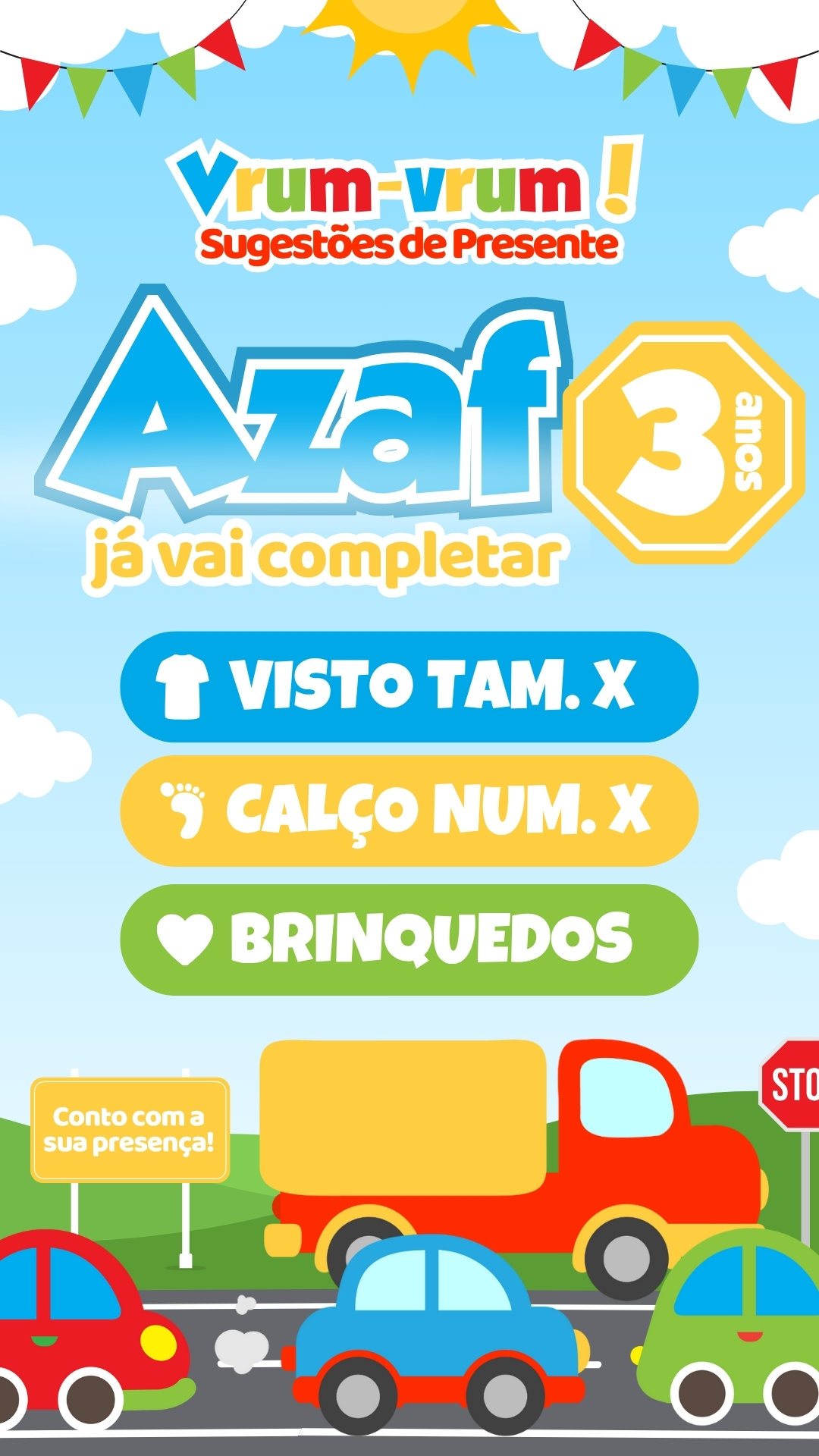 Convite Interativo - Vrum Vrum - O Tempo Esta Voando - Imagem 2