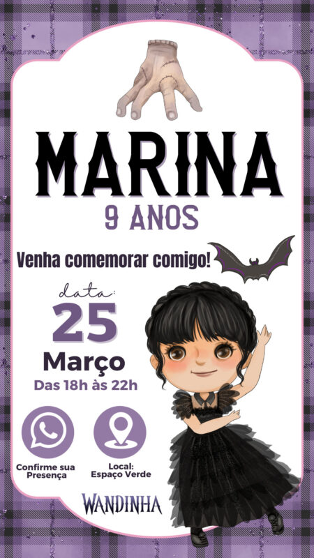 Convite Interativo - Wandinha #2