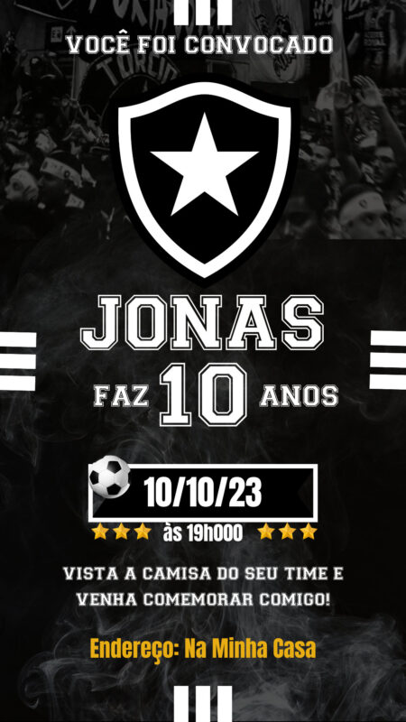 Convite Simples - Botafogo