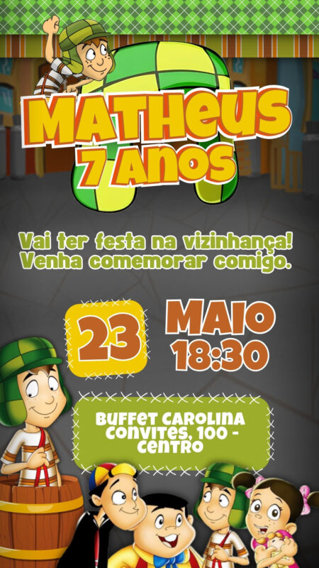 Convite Simples - Chaves