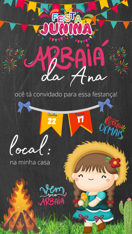 Convite Simples - Festa Junina