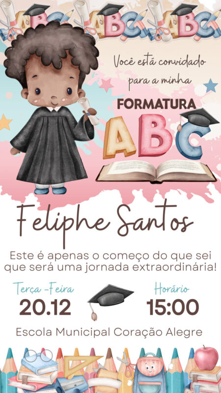 Convite Simples - Formatura ABC