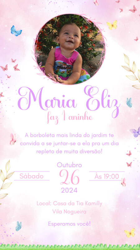 Convite Simples - Jardim Encantado