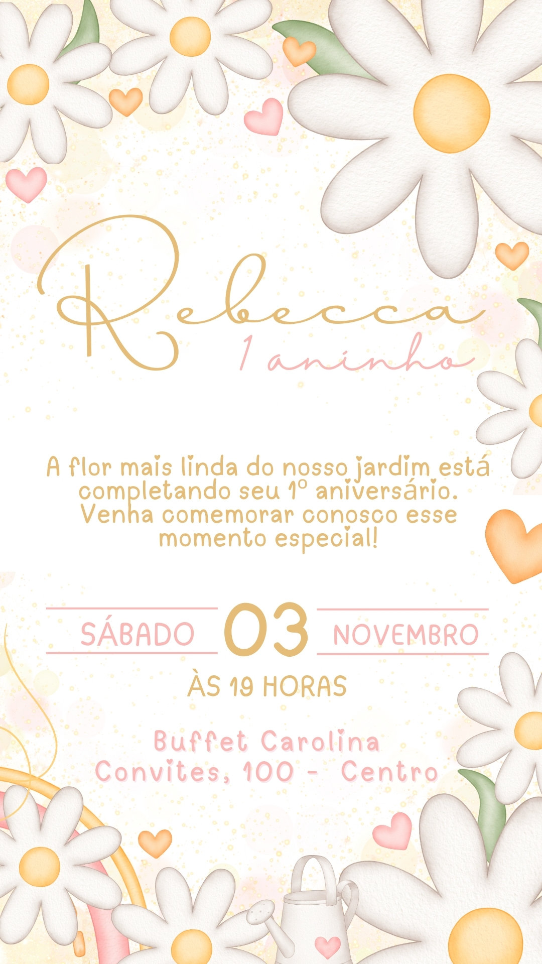 Convite Simples - Margarida
