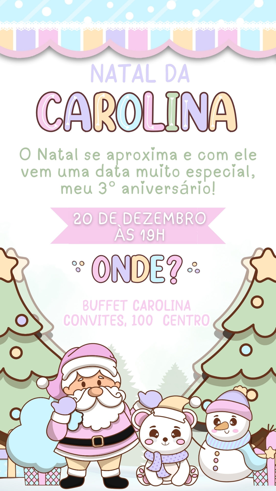 Convite Simples - Natal