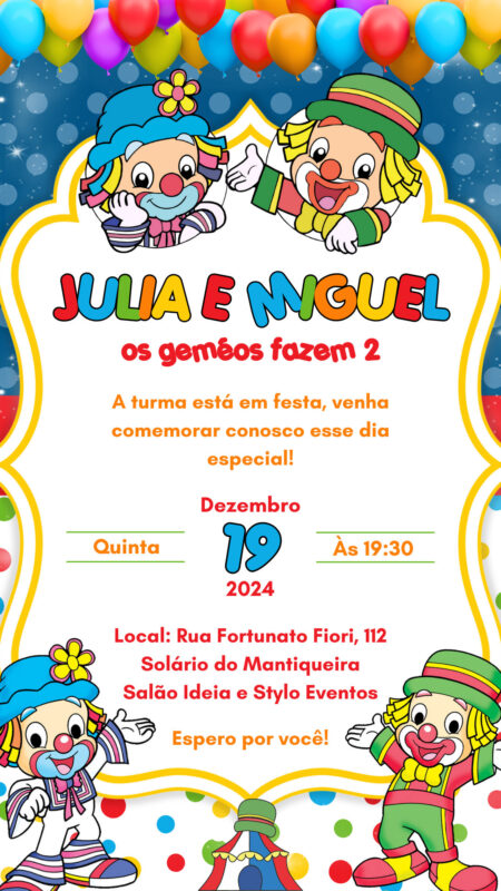 Convite Simples - Patati Patatá