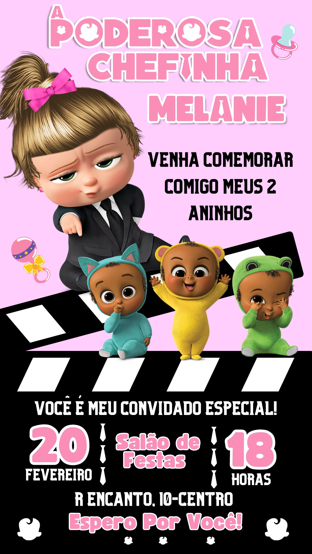 Convite Simples - Poderosa Chefinha