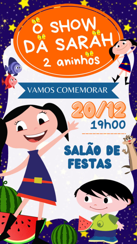 Convite Simples - Show da Lunna