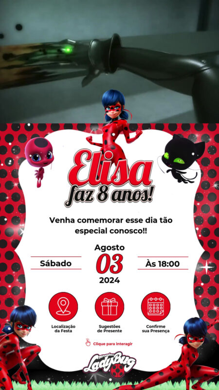 Convite Tecnológico - Ladybug