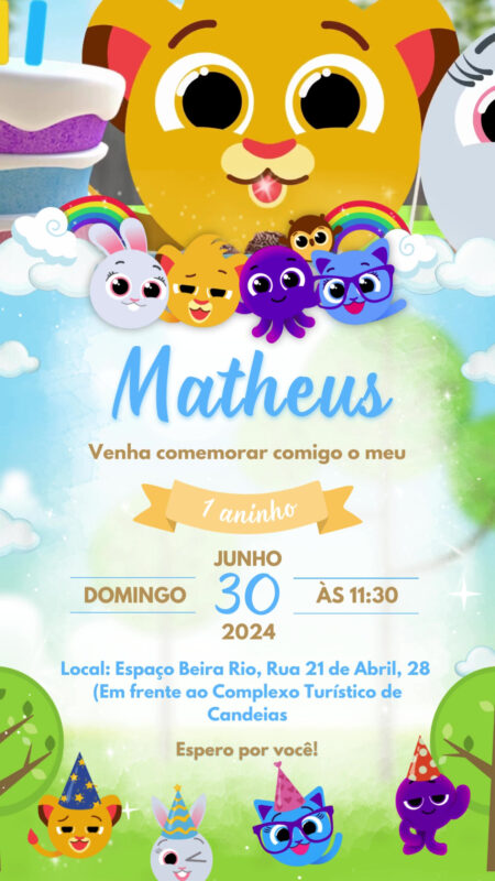 Convite Com Vídeo - Bolofofos
