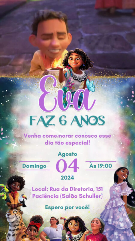Convite Com Vídeo - Encanto