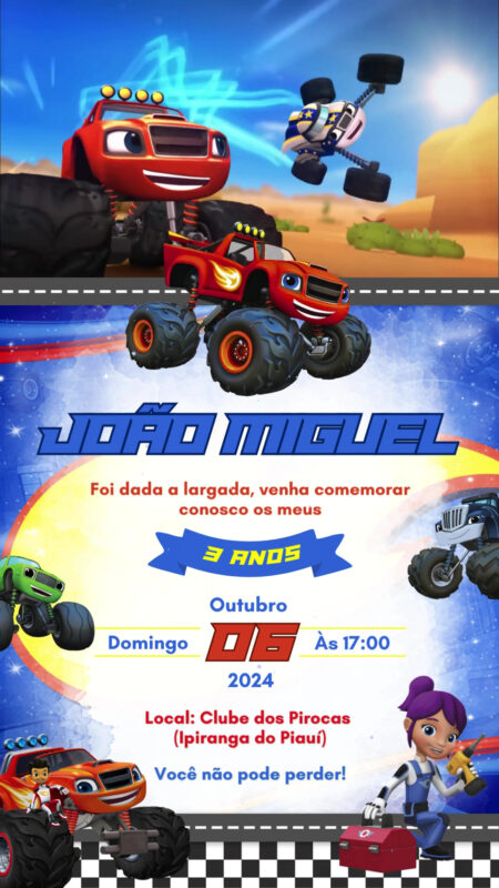 Convite Com Vídeo - Blaze.