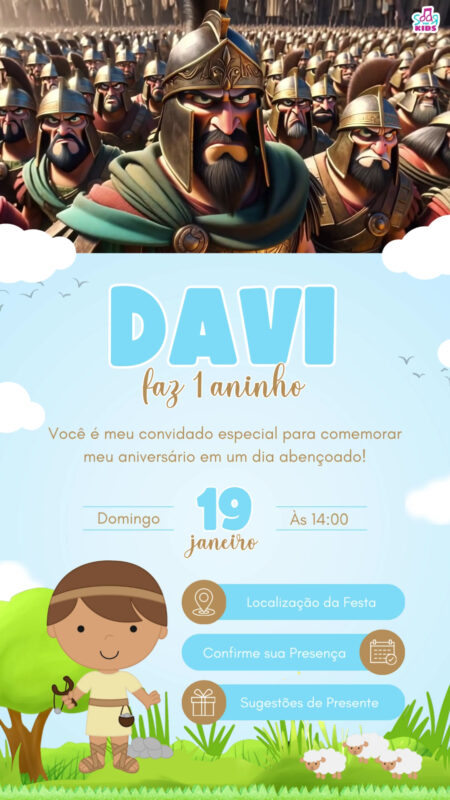 Convite Tecnológico - Rei Davi